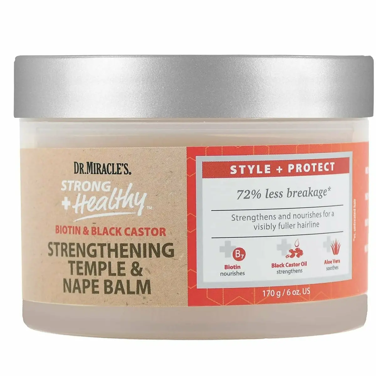 Dr. Miracle's: Strong + Healthy Temple & Nape Balm 6Oz 1