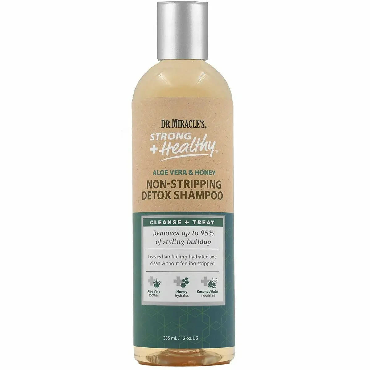 Dr. Miracle's: Strong + Healthy Non-Stripping Detox Shampoo 12Oz 1