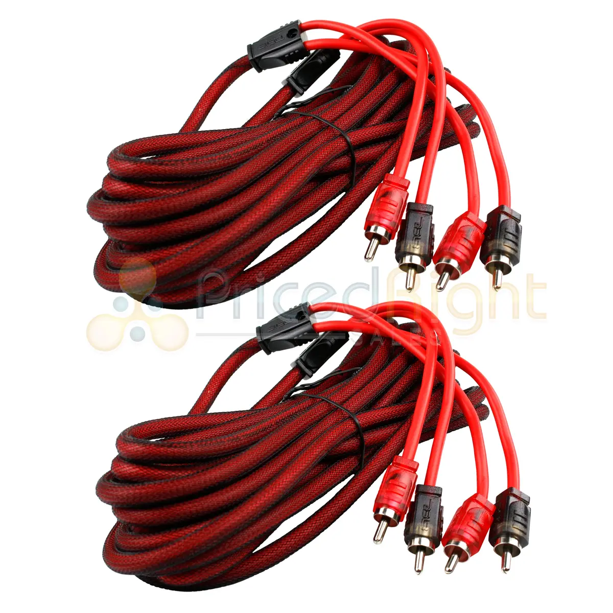2 Pack 16Ft 2 Channel Rca Audio Cable Dual Male Connect Noise Rejection Ds18 R16 1