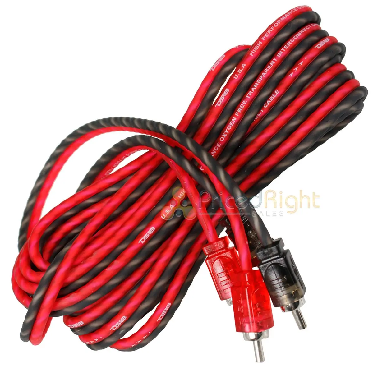 Ds18 16 Ft 2 Channel Shielded Twisted Ultra Flex Interconnect Audio Rca Cable 1