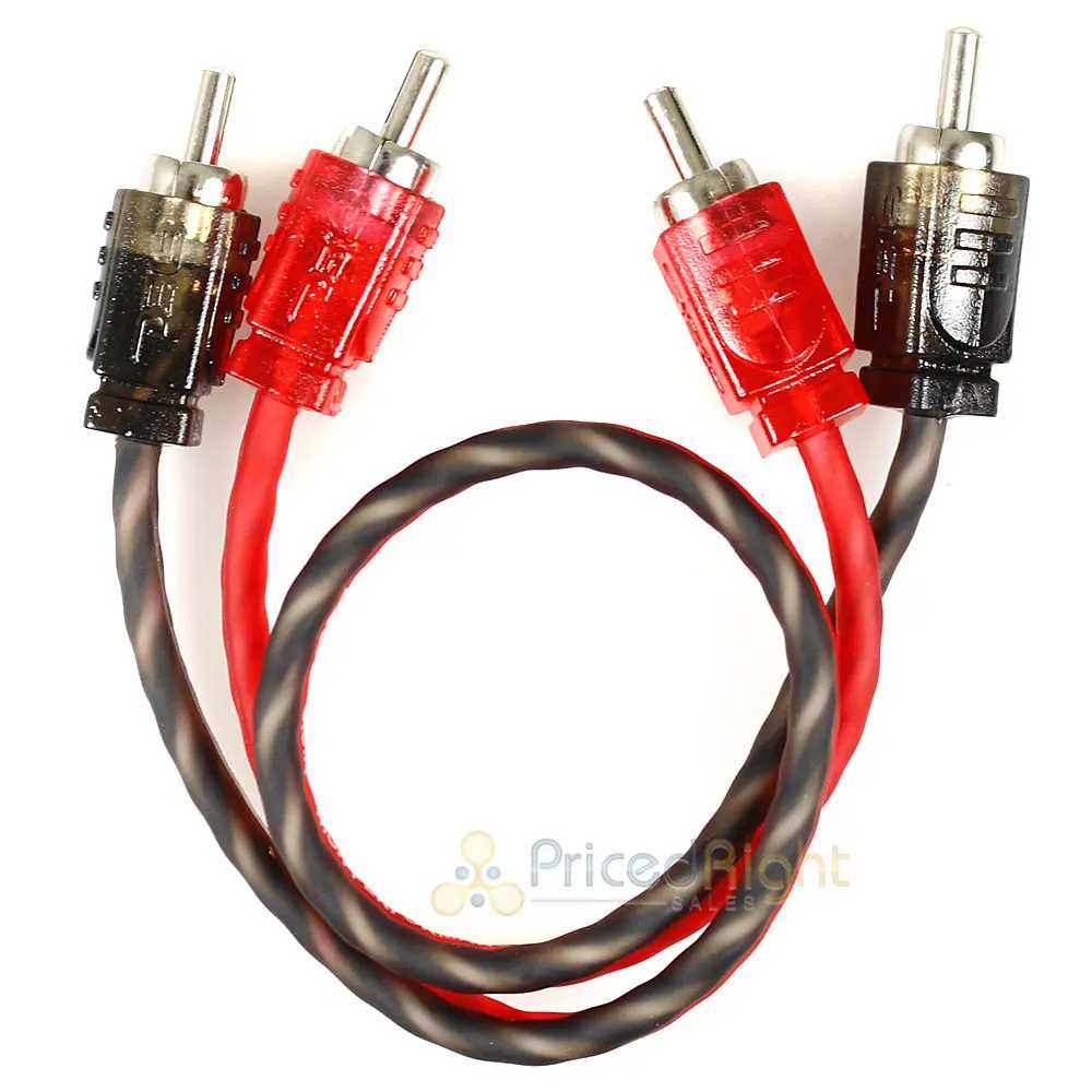 Ds18 Ultra Flex 1 Ft Rca Cable 2 Ch Noise Rejection Competition Rated Rca1ft 1