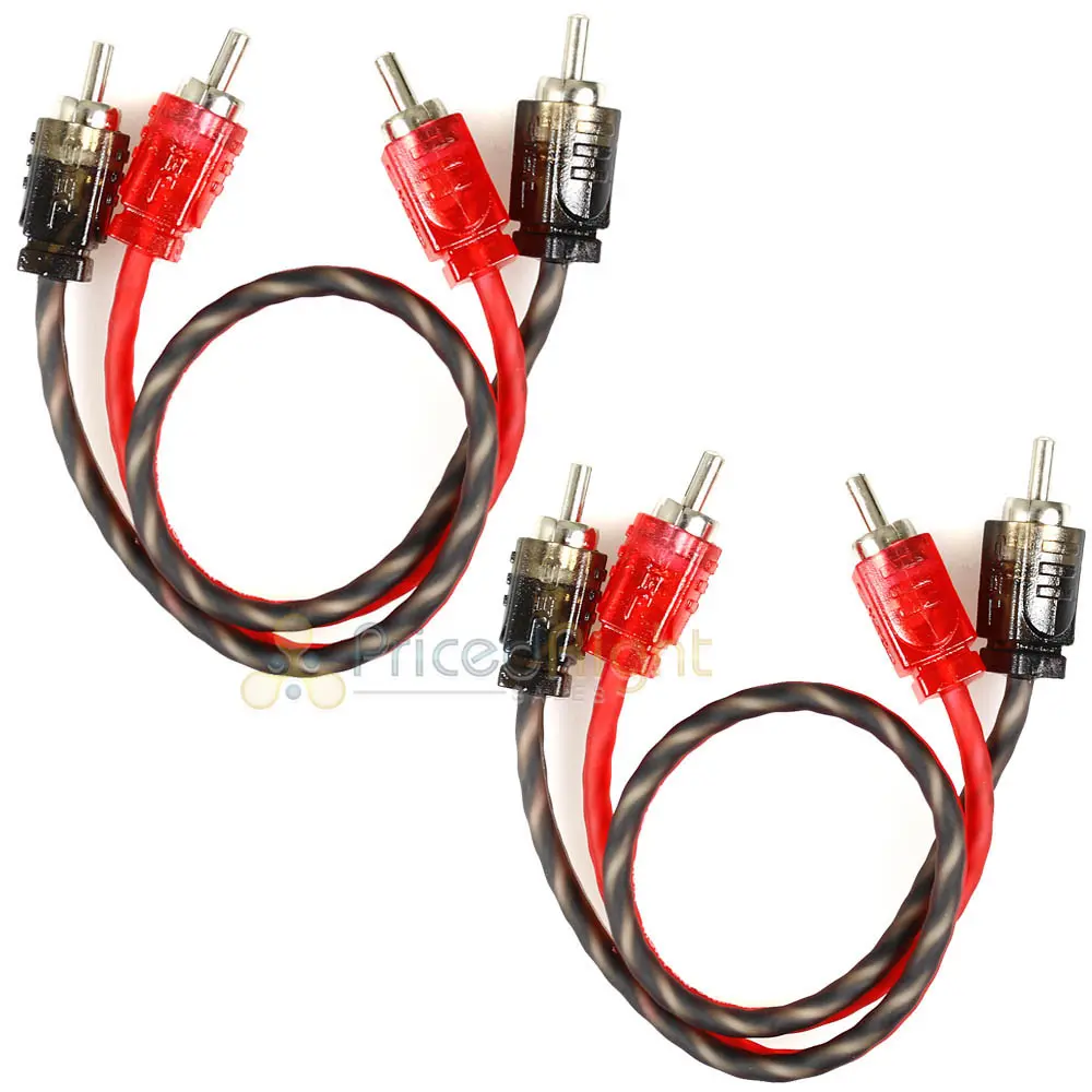Ds18 Ultra Flex 1 Ft Rca Cable 2 Ch Competition Rated Audio Connect Rca-1Ft Pair 1