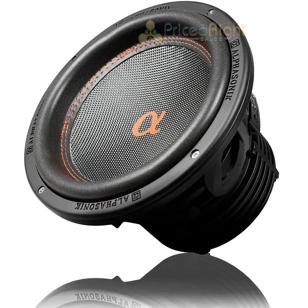 Alphasonik 10" Subwoofer 2100 Watts Max Dual 4 Ohm Dynamis 500 Series Dsw510 1