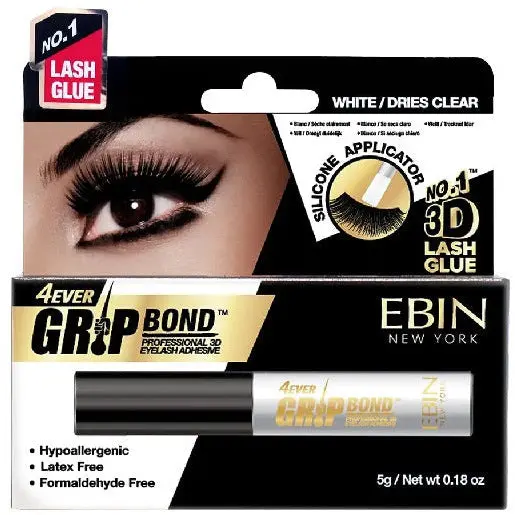 Ebin: Grip Bond Latex-Free Lash Adhesive-White 1