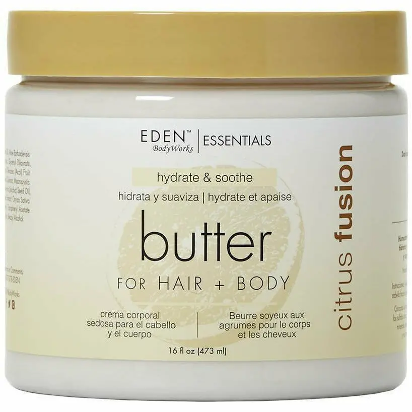 Eden Bodyworks: Citrus Fusion Hair & Body Butter 16Oz 1
