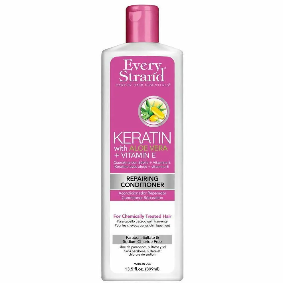 Every Strand: Keratin With Aloe Vera + Vitamin E Repairing Conditioner 13.5Oz 1