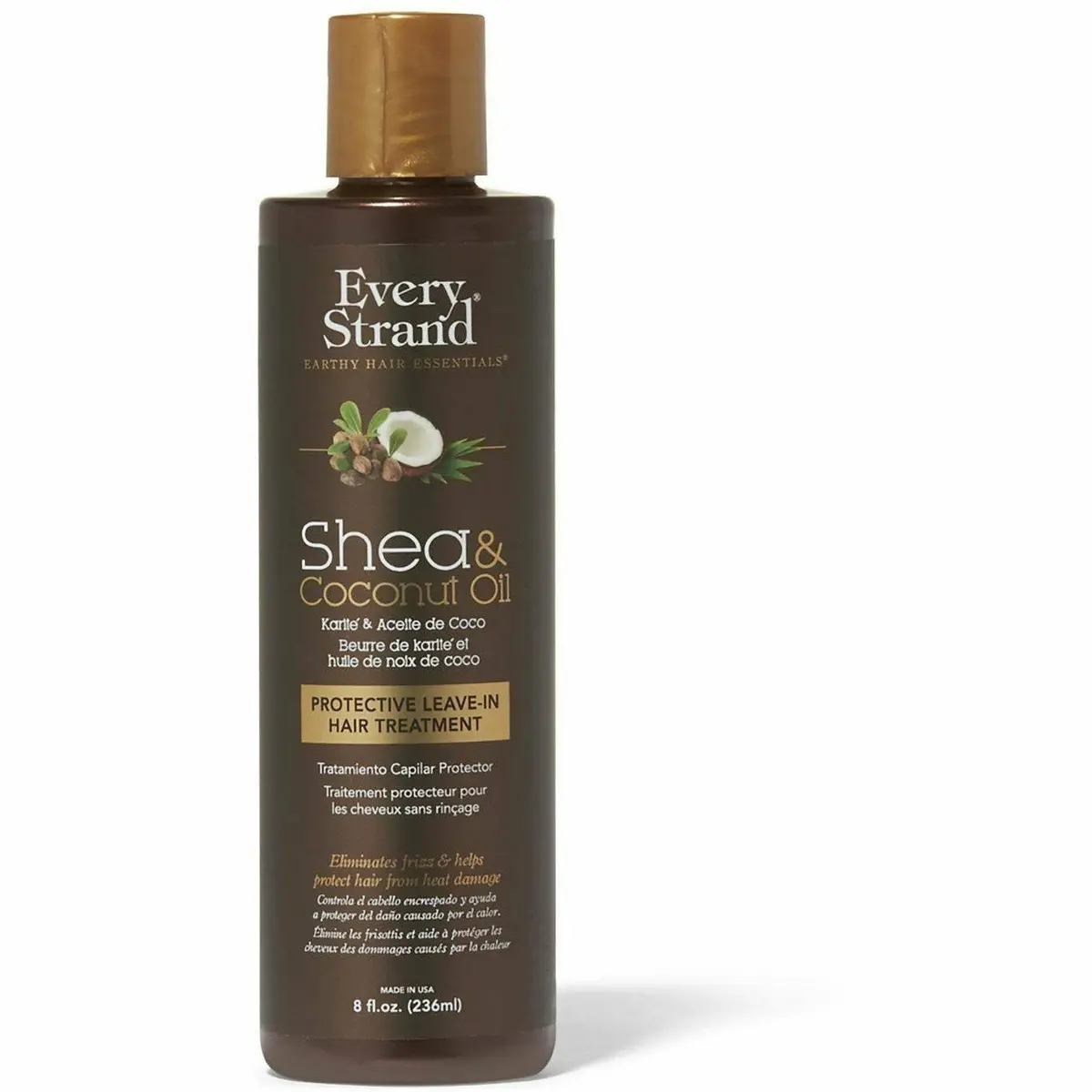Every Strand: Shea & Coconut Oil Protective Leave-In Hair Treatment 8Oz 1