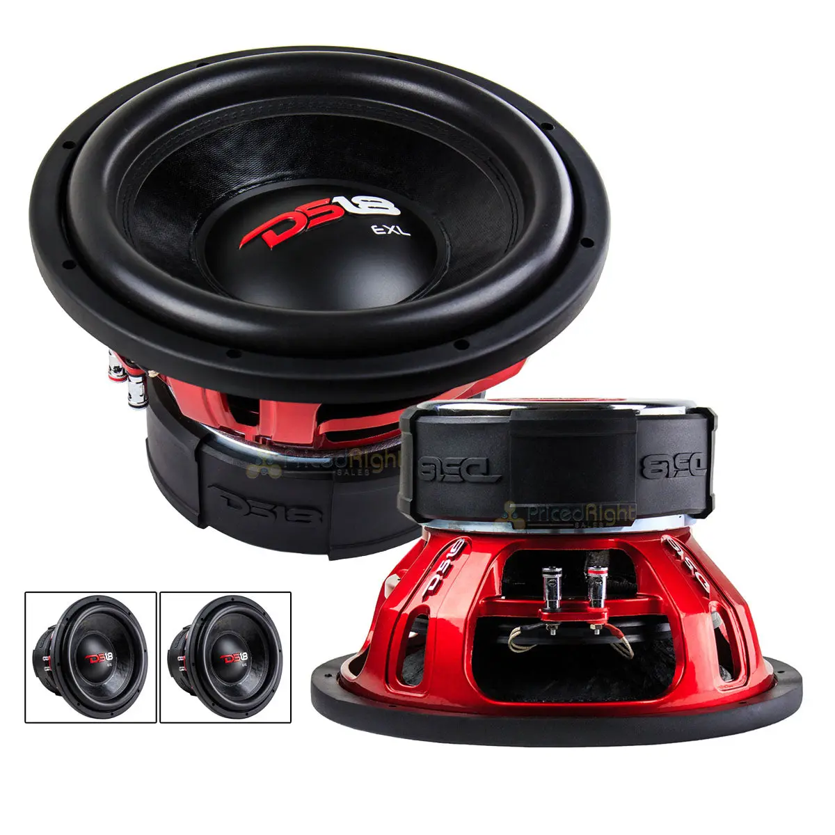 2 Pack Ds18 Exl-X12.4D 12" Subwoofers Dual 4 Ohm 5000 Watts Max Bass Sub Speaker 1