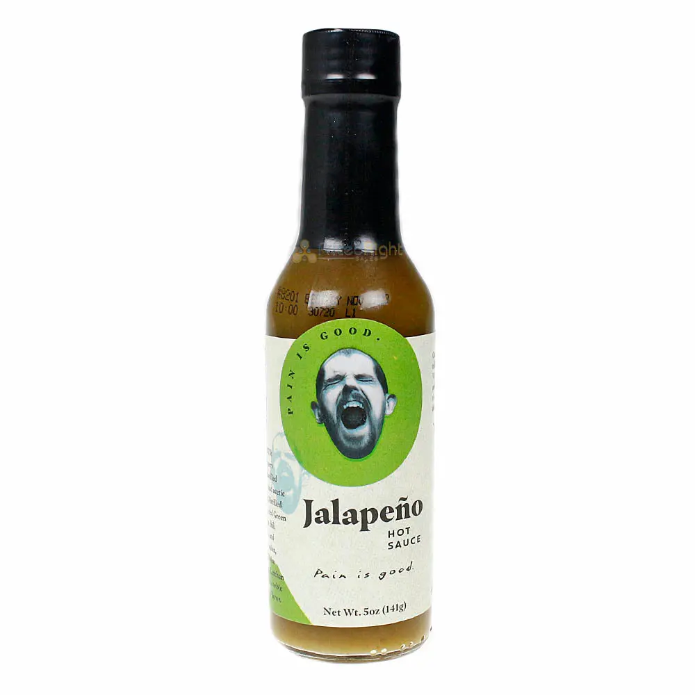 Pain Is Good Jalapeno Pepper Table Hot Sauce Kansas City Chief Approved 5 Oz. 1