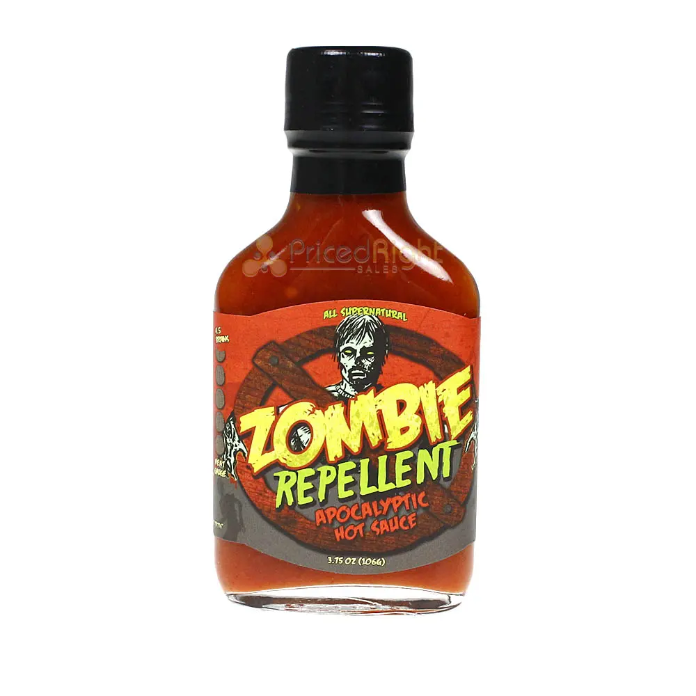 Zombie Repellent Apocalyptic Habanero Hot Sauce 3.75Oz Extra Hot Sauce F02940007 1