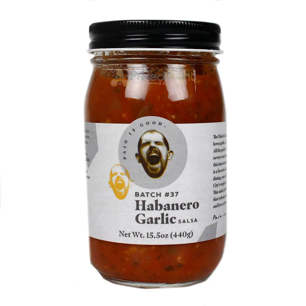 Pain Is Good Batch 37 Habanero Garlic Salsa Small Batches Big Flavors 15.5 Oz 1