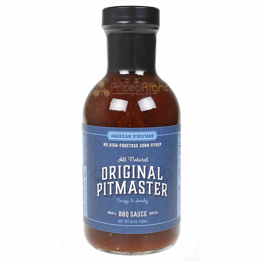 American Stockyard Original Pitmaster Bbq Sauce Tangy & Smoky Gluten Free 15 Oz 1