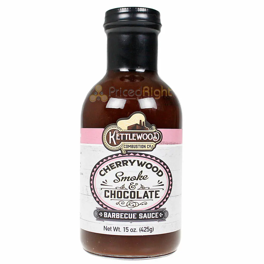 Kettlewood Cherry Wood Smoke & Chocolate Bbq Sauce All Natural Gluten Free 15 Oz 1