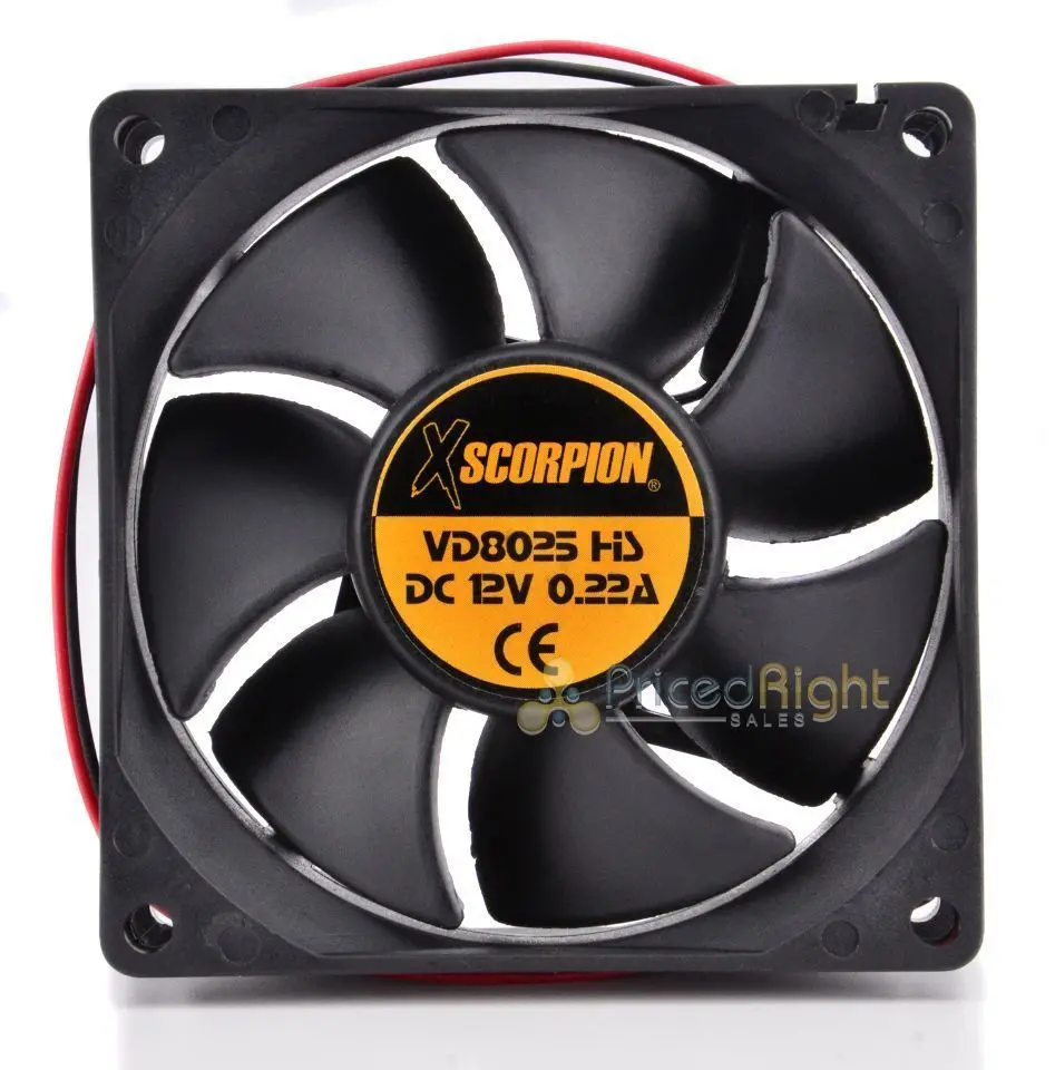12V Thin Square Plastic Electric 3" X 1" Slim Rotary Cooling Fan Fan3 Xscorpion 1