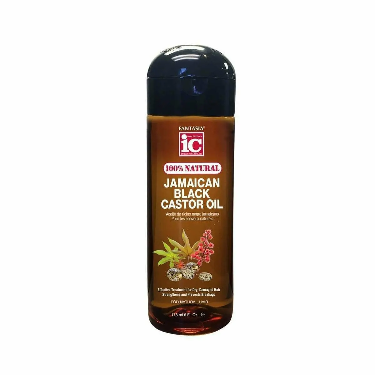 Fantasia: Ic 100% Natural Jamaican Black Castor Oil 6Oz 1