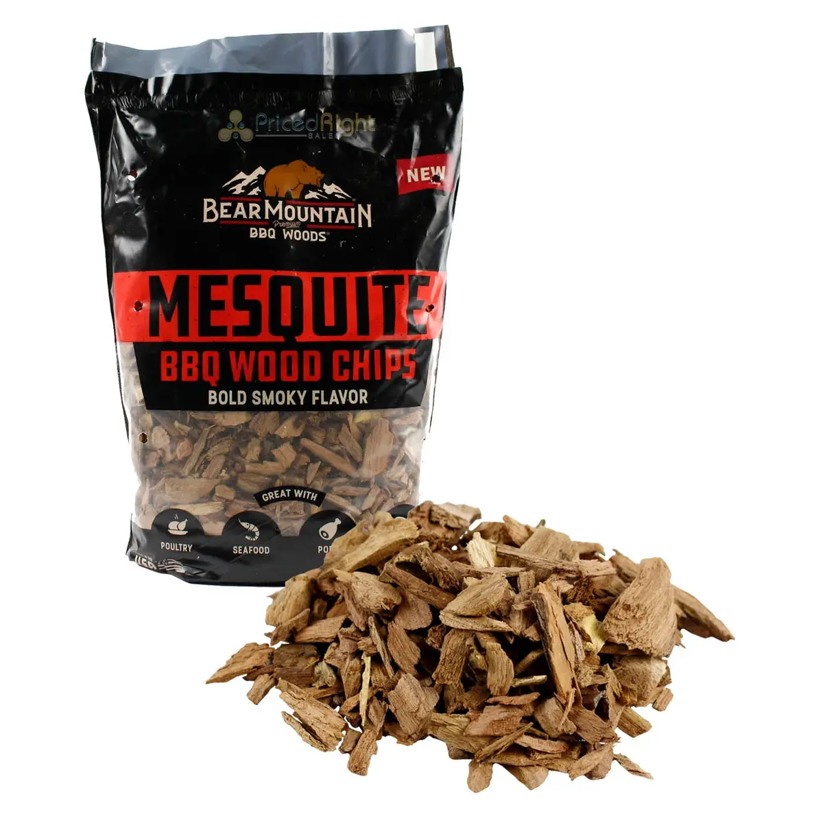 Bear Mountain Bbq Mesquite Natural Hardwood Chips Bold Smoky Flavor For Meat 1
