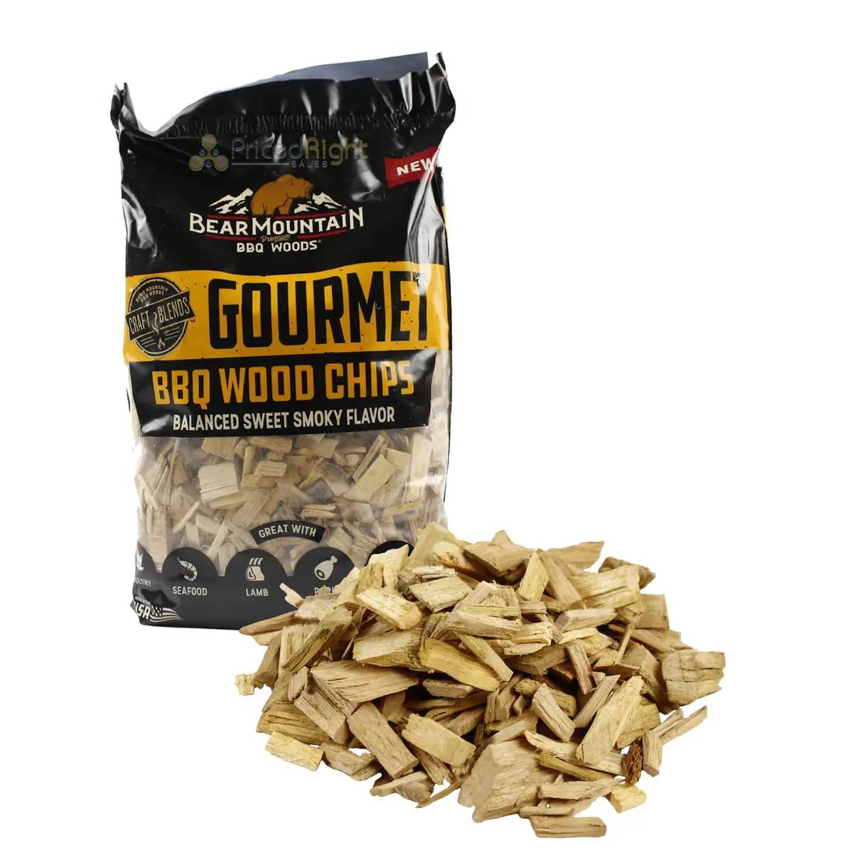 Bear Mountain Bbq Gourmet Natural Hardwood Chips Balanced Sweet Smoky Flavor 1