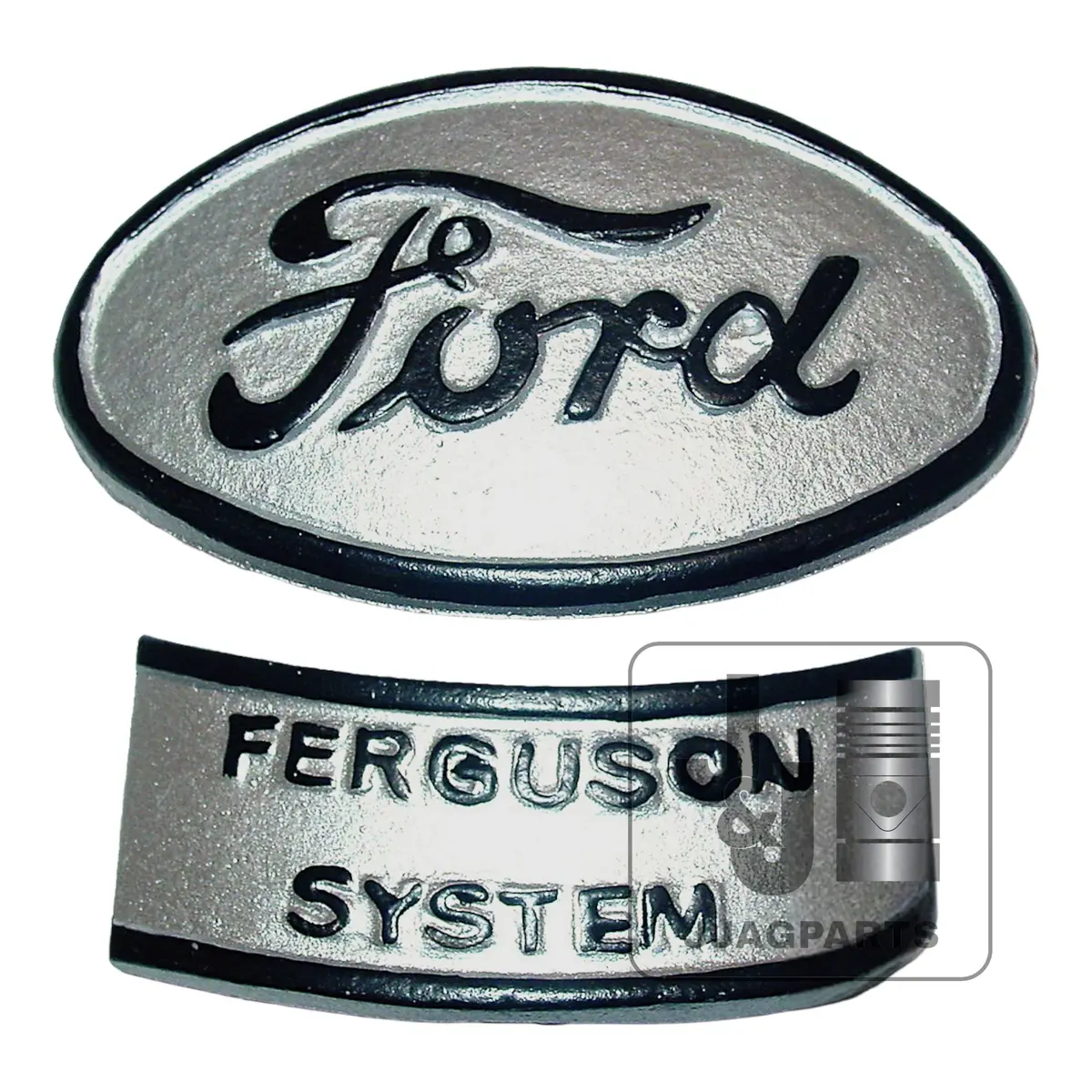 Hood Emblem 2-Piece Fits Ford Tractor | Replaces 9N16600 1