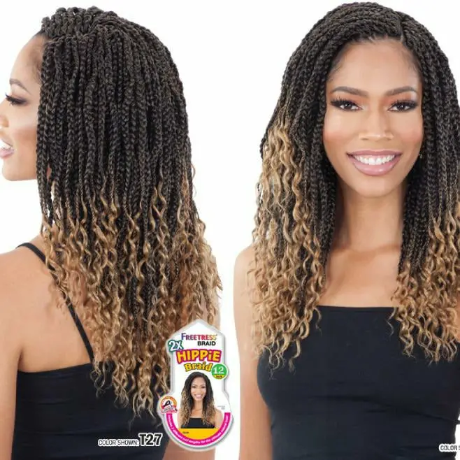 Freetress: 2X Hippie Braid 12" Crochet Braids - Final Sale 1