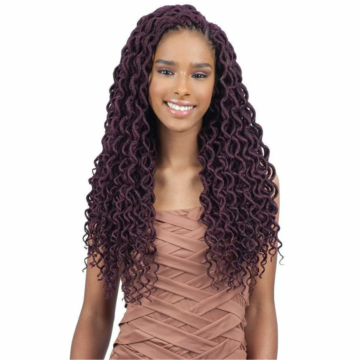 Freetress: 2X Soft Curly Faux Loc 18" Crochet Braids 1
