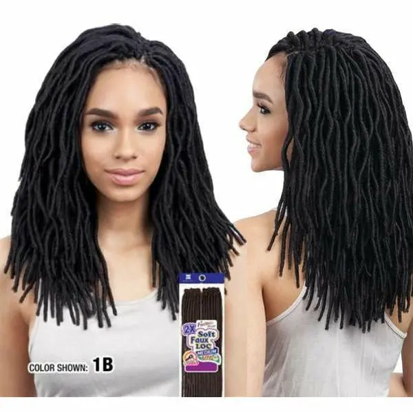 Freetress: 2X Soft Wavy Faux Loc 12" Crochet Braids 1