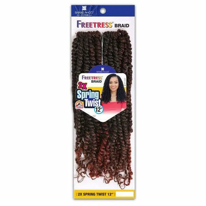 Freetress: 2X Spring Twist 12" Crochet Braids 1