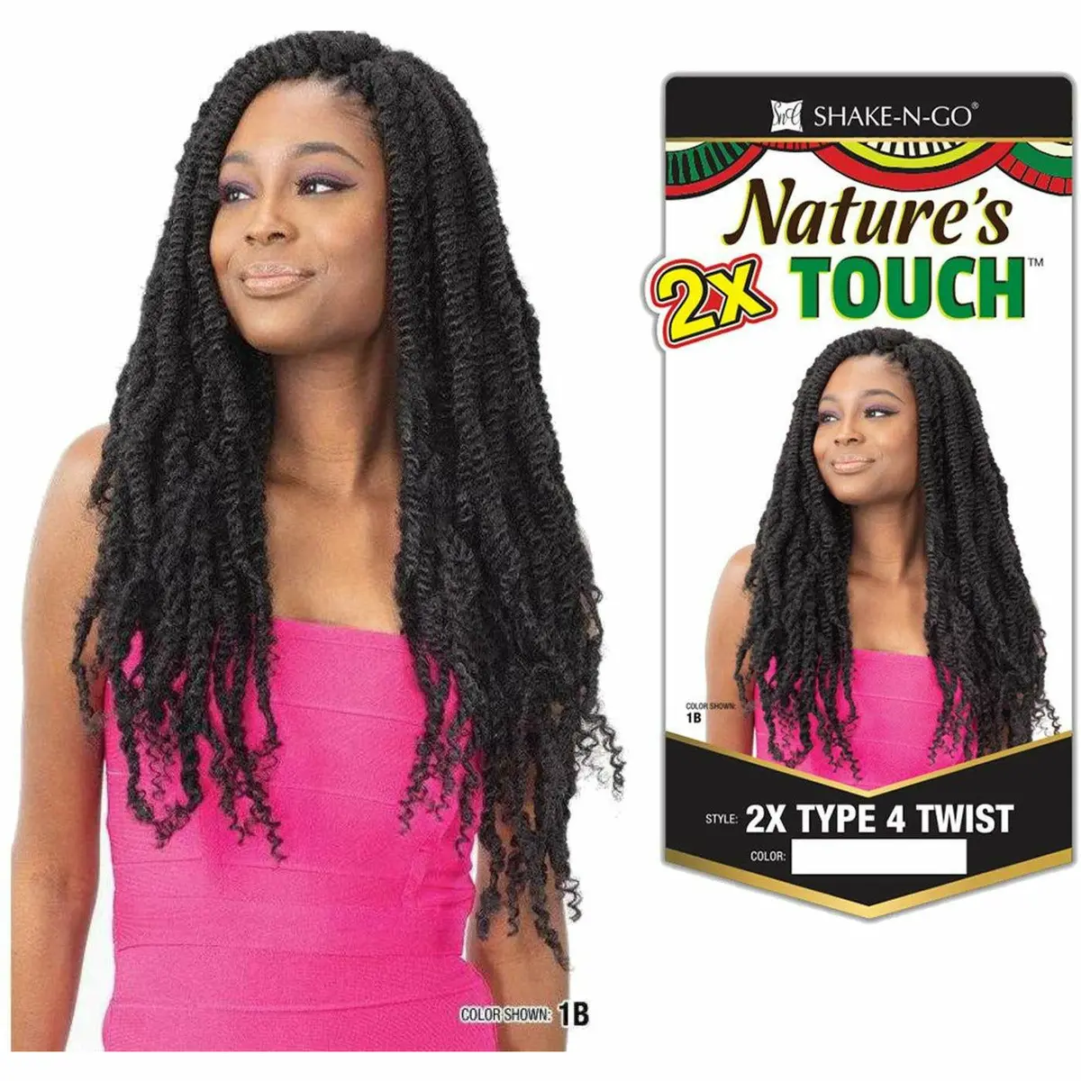 Freetress: 2X Type 4 Twist Nature's Touch Crochet Braids - Final Sale 1