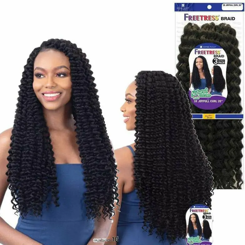Freetress: 3X Joyfull Curl 20" Crochet Braids - Final Sale 1