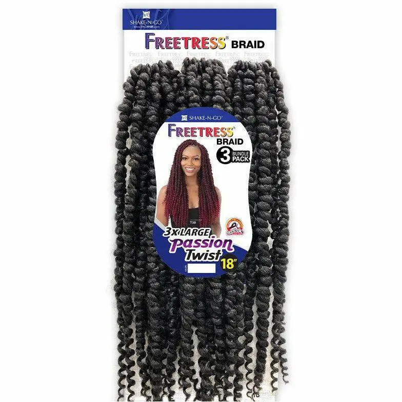 Freetress: 3X Large Passion Twist 18'' Crochet Braids 1