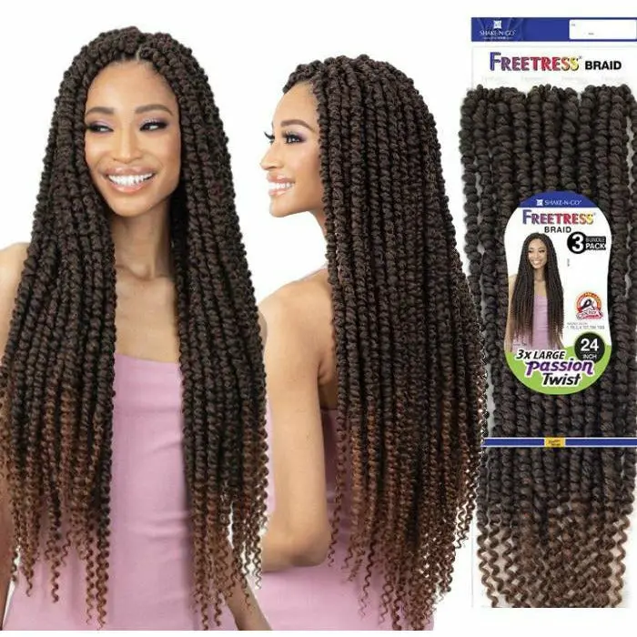 Freetress: 3X Large Passion Twist 24'' Crochet Braid 1