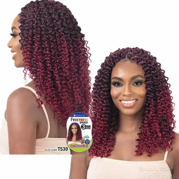 Freetress: 3X Mazo Curl 12" Crochet Braids 1