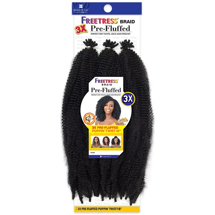 Freetress: 3X Pre-Fluffed Poppin' Twist 16'' 1