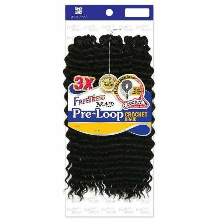 Freetress: 3X Pre-Looped Crochet Water Wave 16'' 1