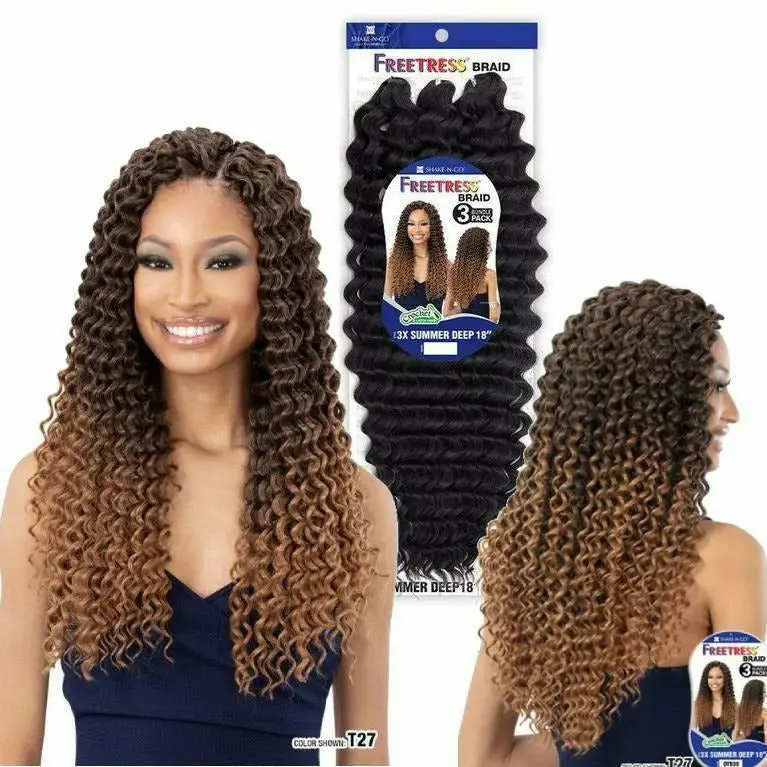 Freetress: 3X Summer Deep 18" Crochet Braids - Final Sale 1