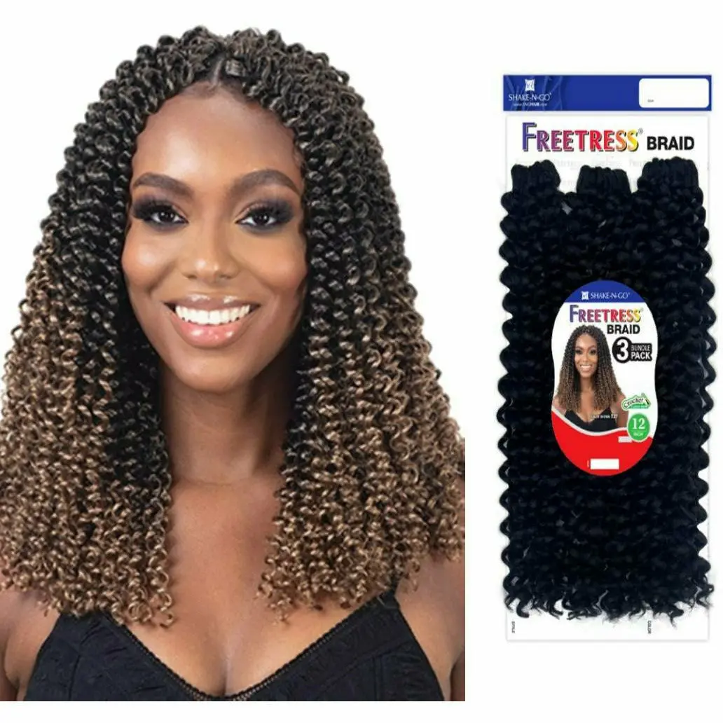 Freetress: 3X Tahiti Water Curl Crochet Braids 12" 1