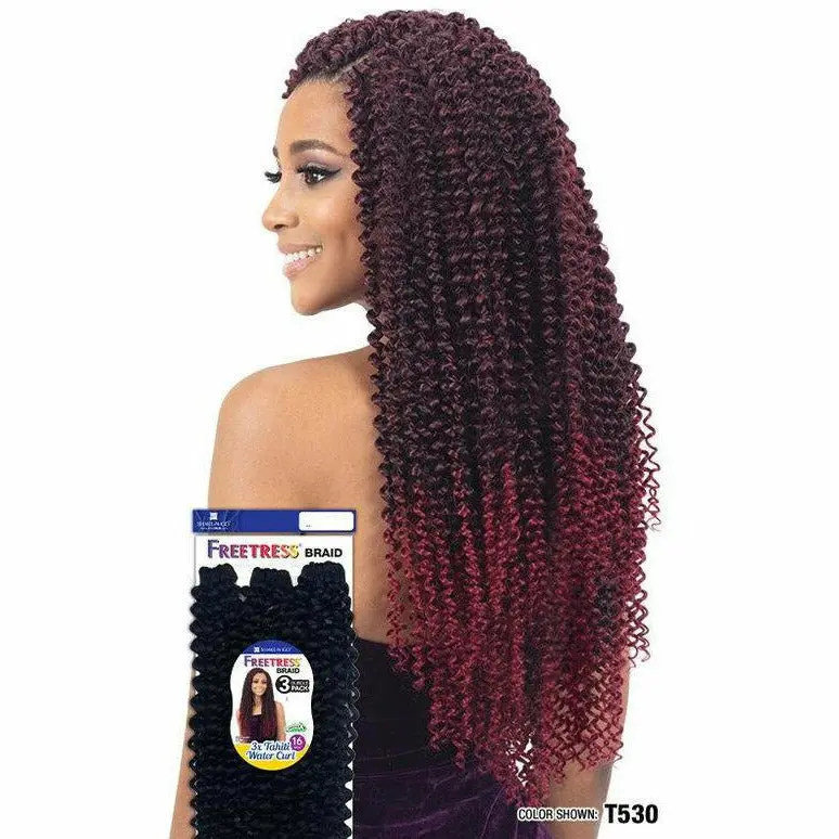Freetress: 3X Tahiti Water Curl Crochet Braids 16" 1