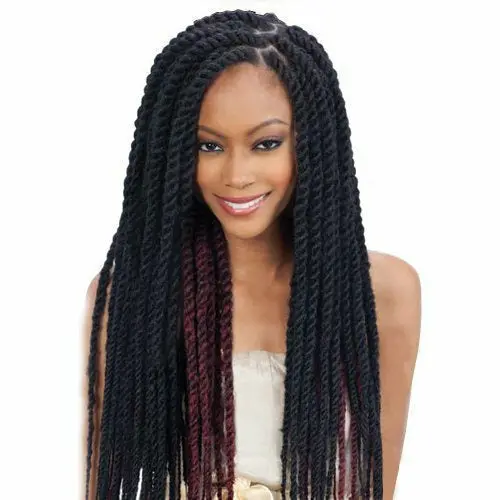 Freetress: Equal Cuban Twist Braid 16" Synthetic Hair Double Strand Style 1
