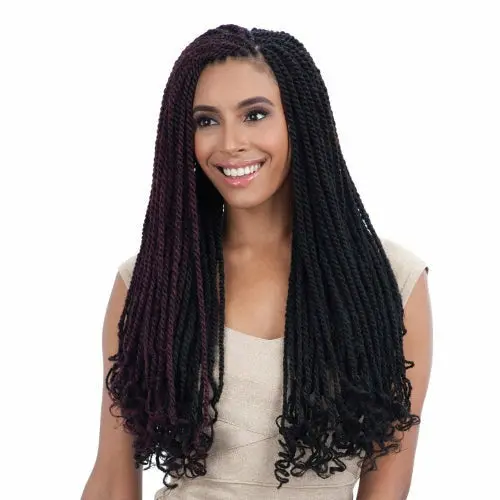 Freetress: Equal Cuban Twist Braid 24" Synthetic Hair Double Strand Style 1