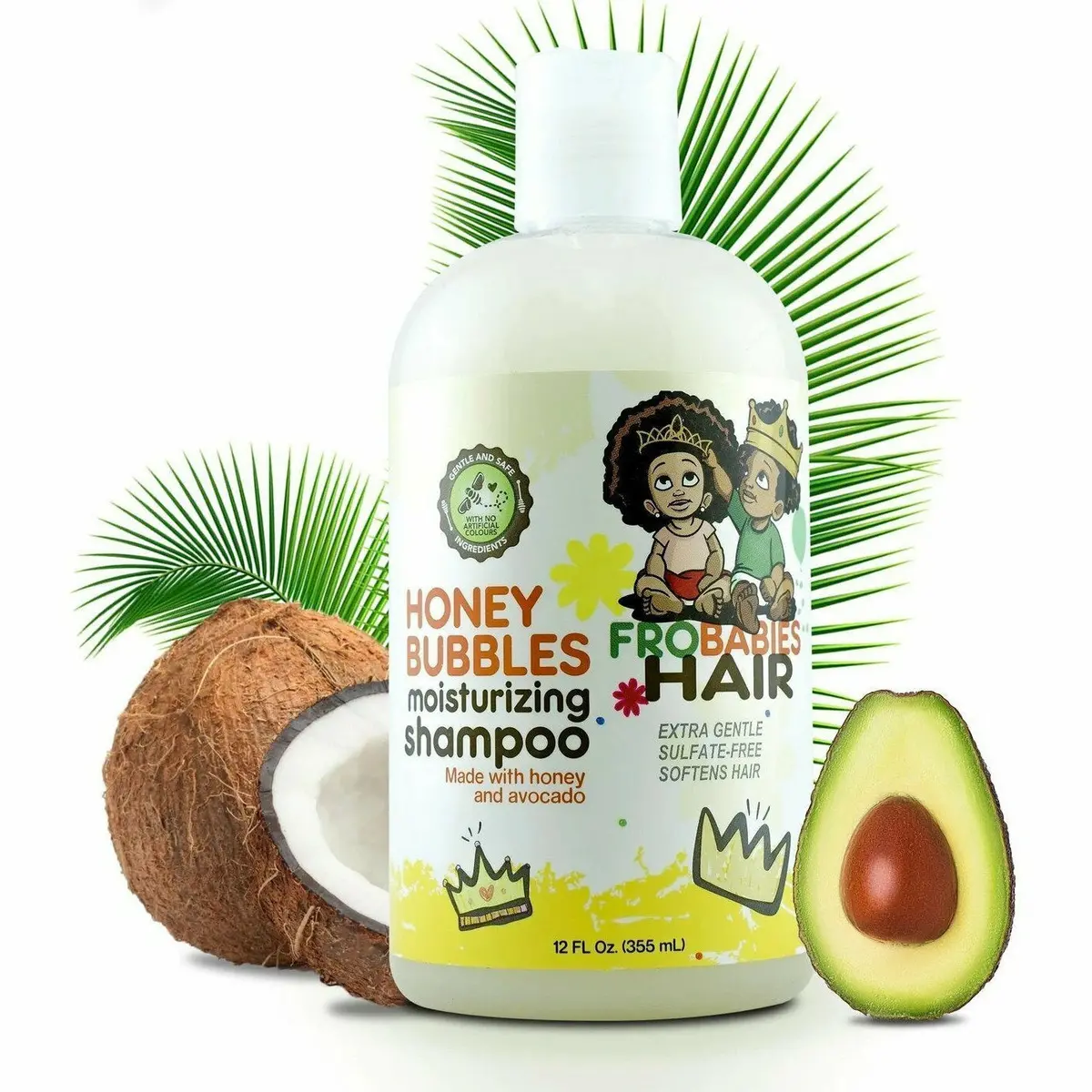 Frobabies Hair: Honey Bubbles Moisturizing Shampoo 12 Oz 1