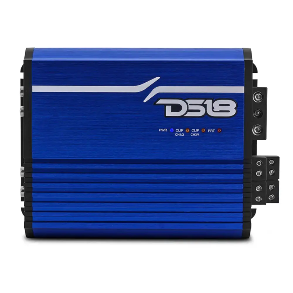 Ds18 Frp Compact 4 Channel Class D Amplifier Blue 1200W Rms Frp-1.2K4/Bl 1
