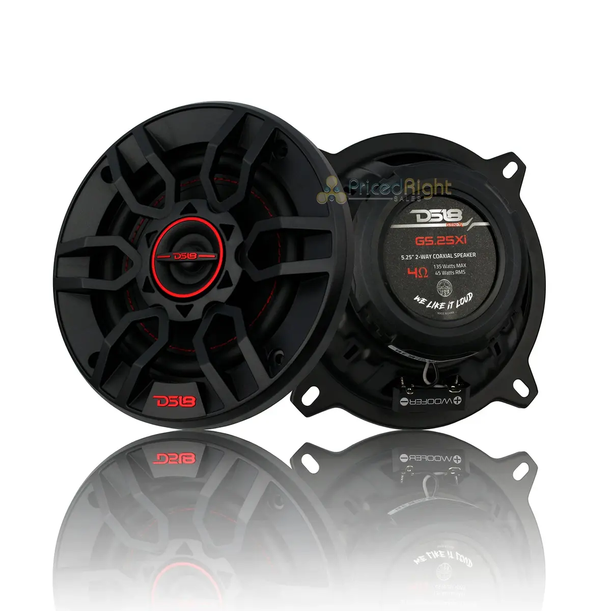 Ds18 Gen-X 5.25 Inch 2 Way Coaxial Speaker Pair 135W Max 45W Rms 4 Ohm G5.25Xi 1
