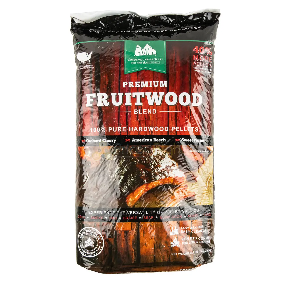 Cooking Pellets Premium Fruitwood Pellet Blend 28Lb Bag Cherry Beech Pecan Gmg 1