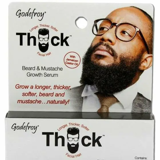 Godefroy: Thick Beard & Mustache Serum 1Oz 1