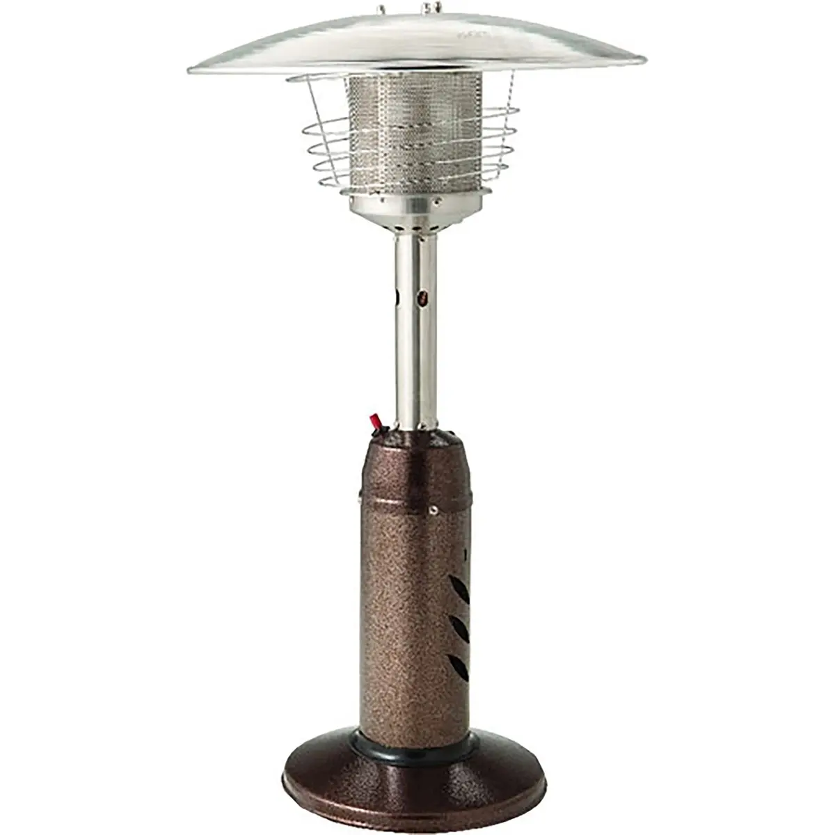 Propane Table Top Heater 21" Tall Portable Steel Bronze Uline H-5221 Gas Patio 1