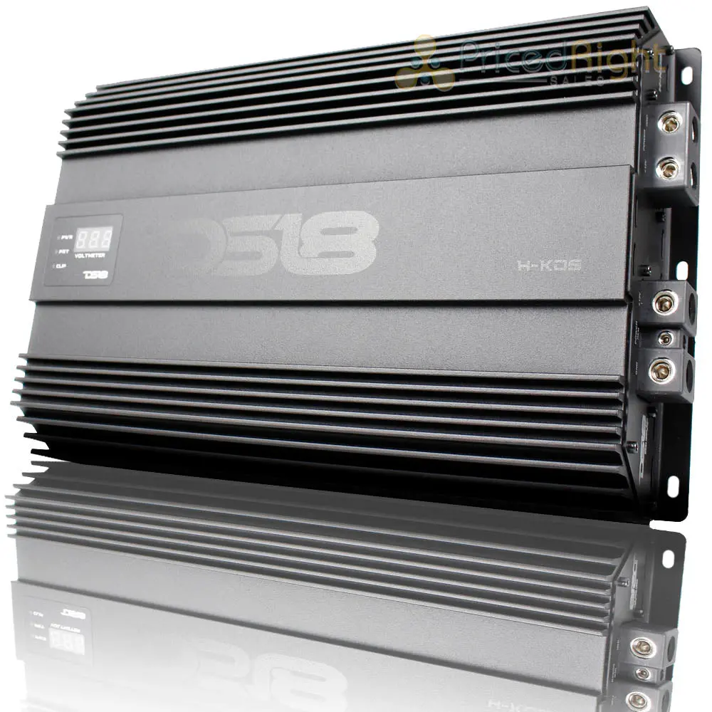 Ds18 Hooligan 1 Channel Monoblock 5000W Amplifier Voltmeter Clip Indicator H-Ko5 1