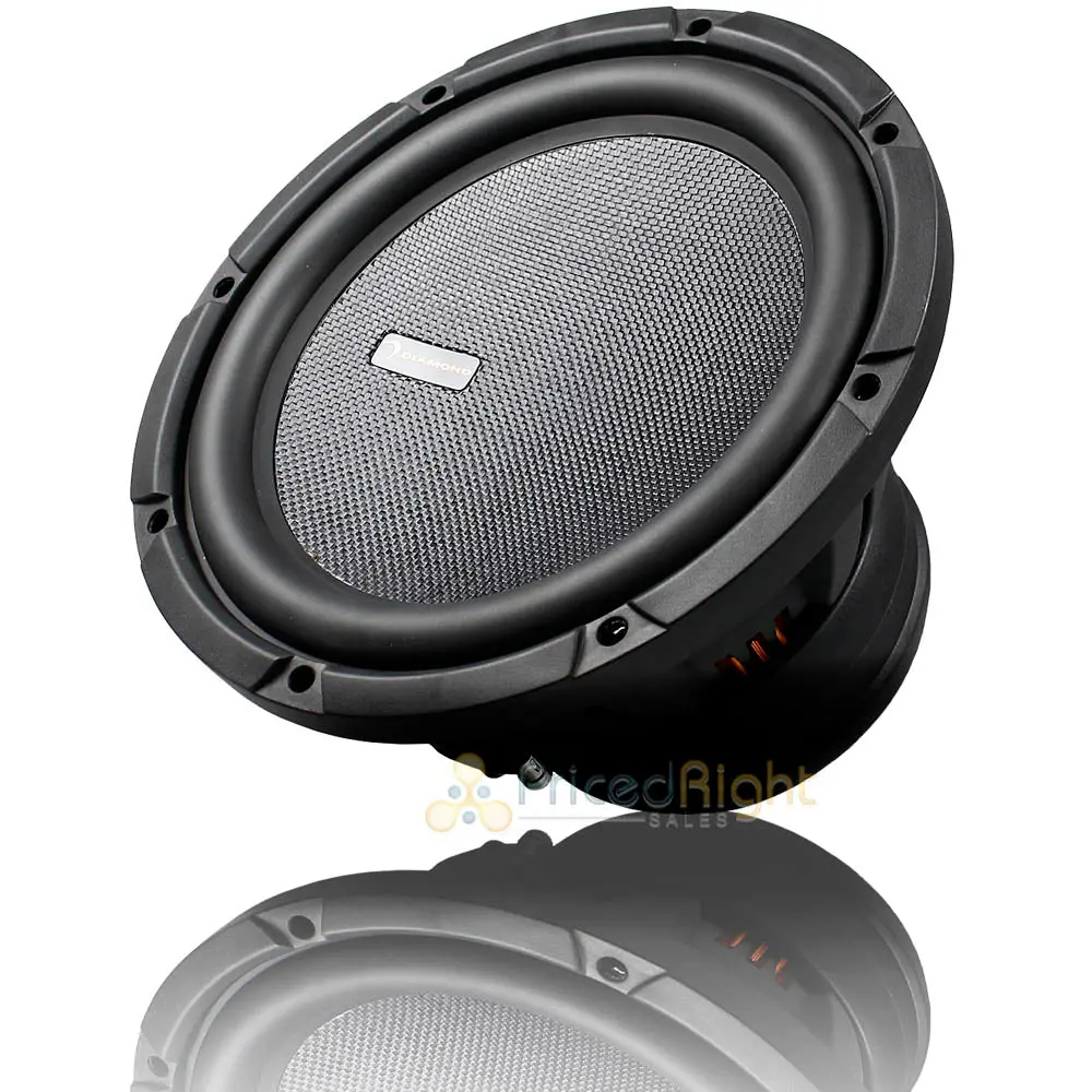 Diamond Audio 12" Dvc Subwoofer 1200 Watts Max Power Dual 4 Ohm Hex Series H124 1