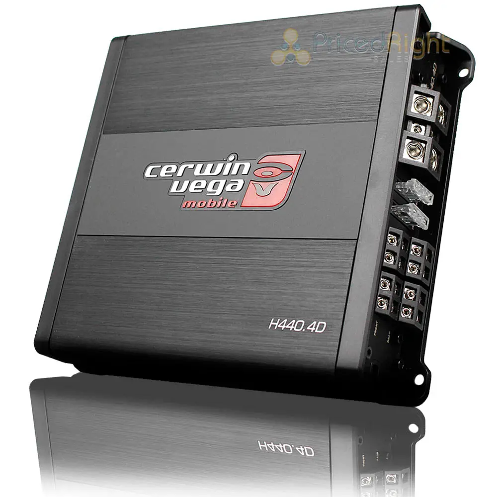 4 Channel Class D Amp 440 Watt Hed Series Car Audio Bass H440.4D Cerwin Vega 1