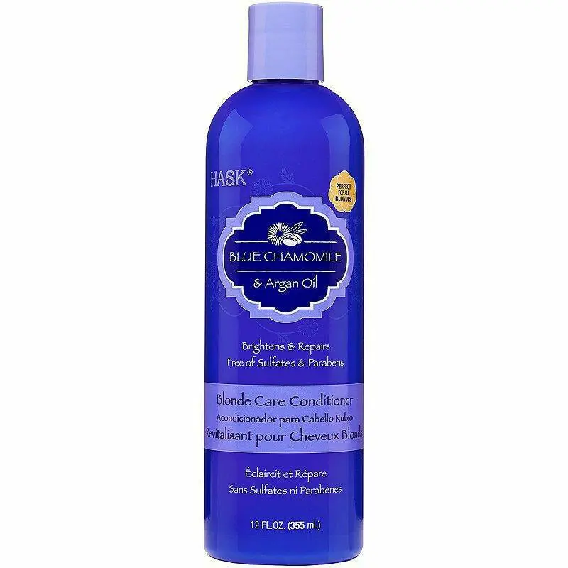 Hask: Blue Chamomile & Argan Oil Blonde Care Conditioner 12Oz 1