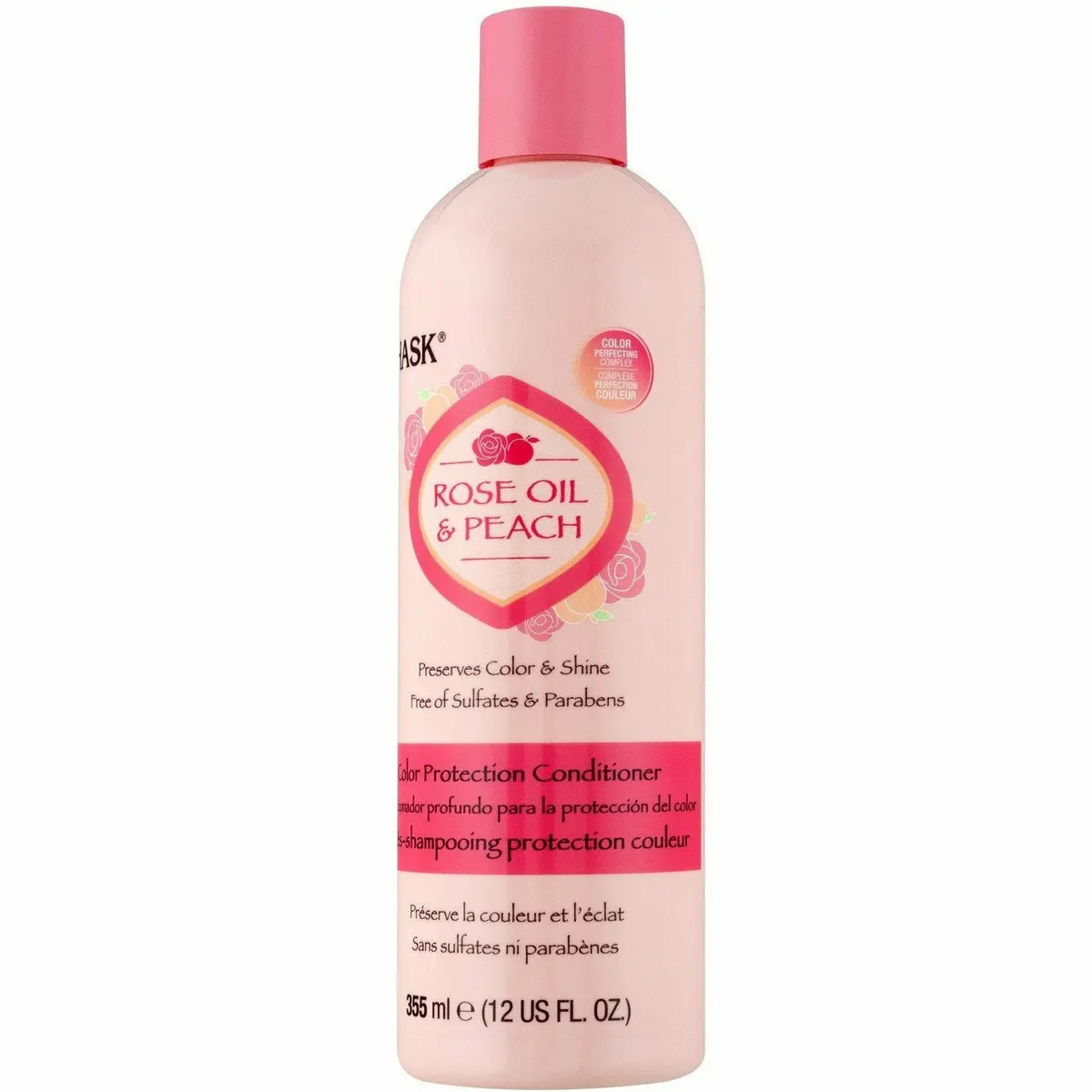 Hask: Rose Oil & Peach Color Protection Conditioner 12Oz 1