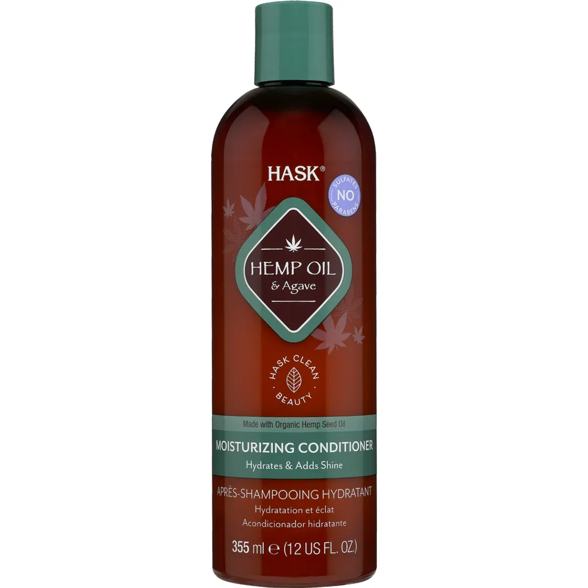 Hask: Hemp Oil & Agave Moisturizing Conditioner 12Oz 1